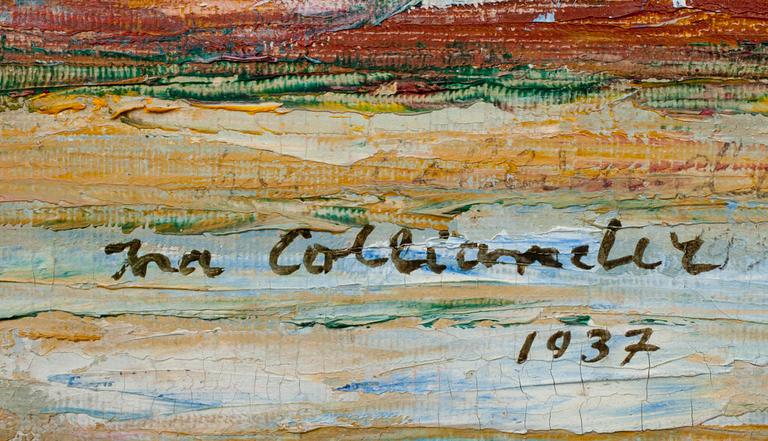 INA COLLIANDER (FINLAND), olja på skiva, sign. och dat. 1937.