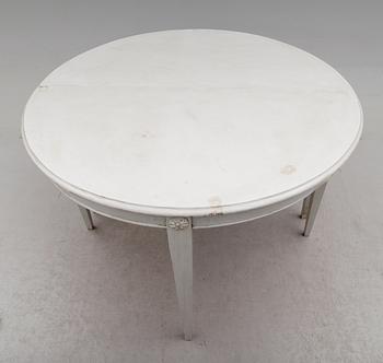 HALVMÅNEBORD, 1 par, 1800-talets andra hälft.