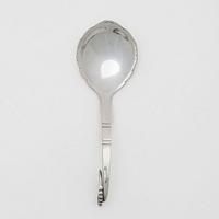 Georg Jensen, a sterling silver serving spoon, Denmark 1933-44.