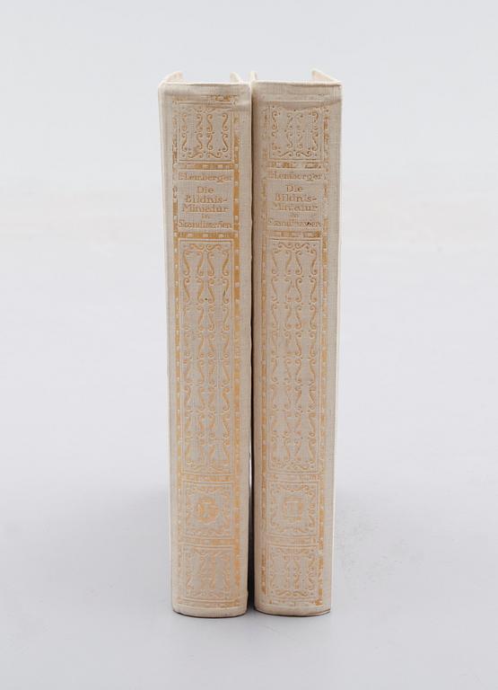 BÖCKER, 2 vol, Die Bildnis-Miniatur in Skandinavien von Ernst Lemberger, Berlin 1912.