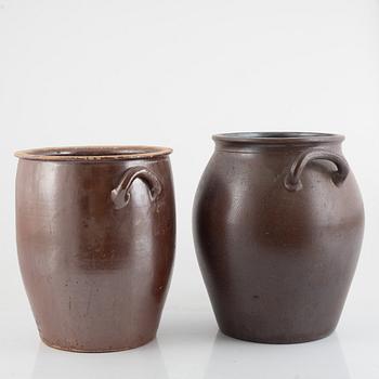 Pots, 5 pcs, 20th century.