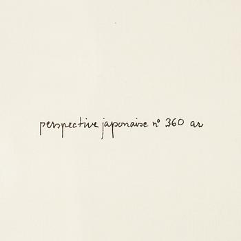 Oscar Reutersvärd, tusch på papper, signerad.