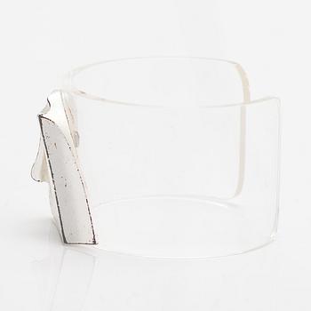 A sterlingsilver and acrylic bracelet "Alato". Lapponia 1988.