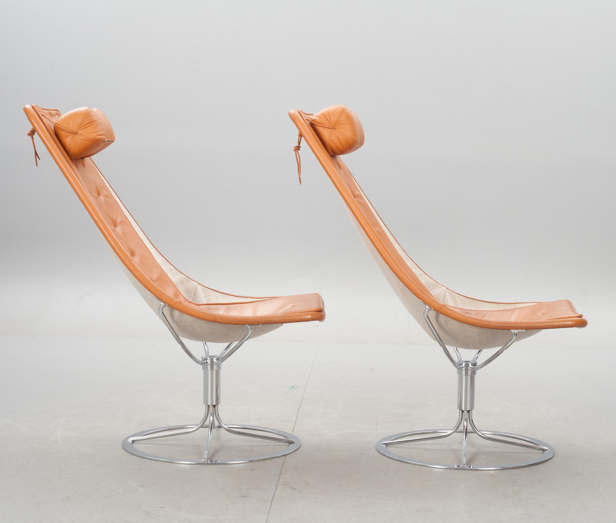 FÅTÖLJER, ett par, "Jetson", Bruno Mathsson, 2008.