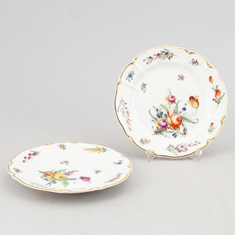 A rococo style dining service, 68 pcs, from Nymphenburg, Germany.