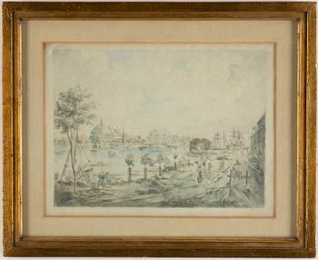 JOHAN FREDRIK MARTIN, akvatint och etsning.