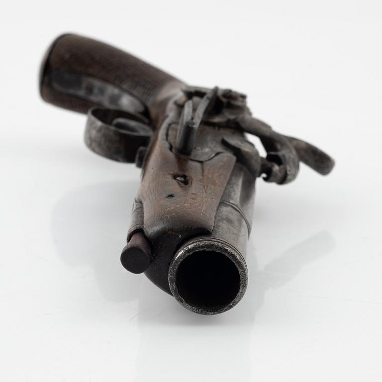 A Spanish converted percussion pistol from around the year 1800.