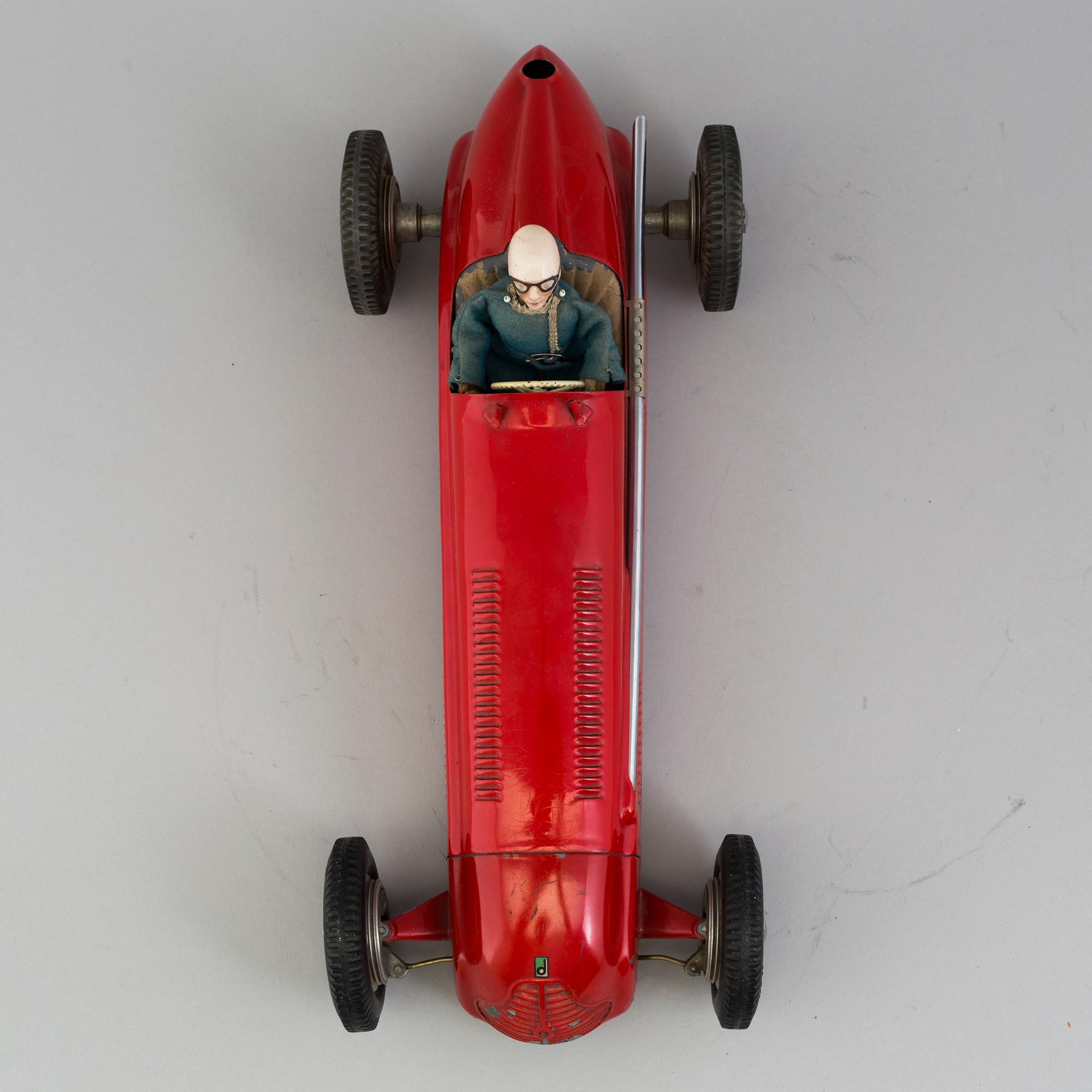 An electric powered tinplate Domo Maserati, Italy, ca 1948.