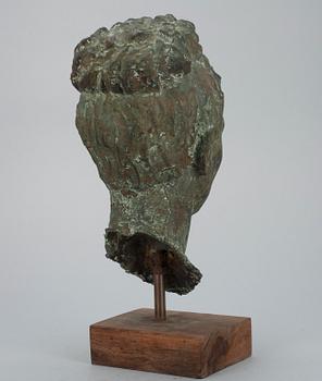 OKÄND KONSTNÄR, skulptur, patinerad brons, sockel i trä. Ej sign.