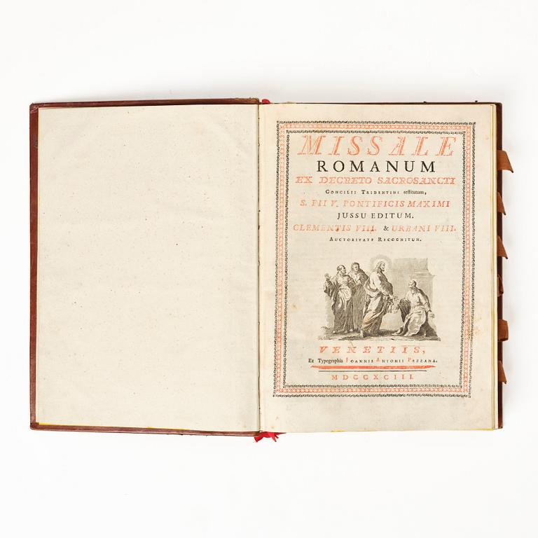 Printed in red & black, with music, 1793.