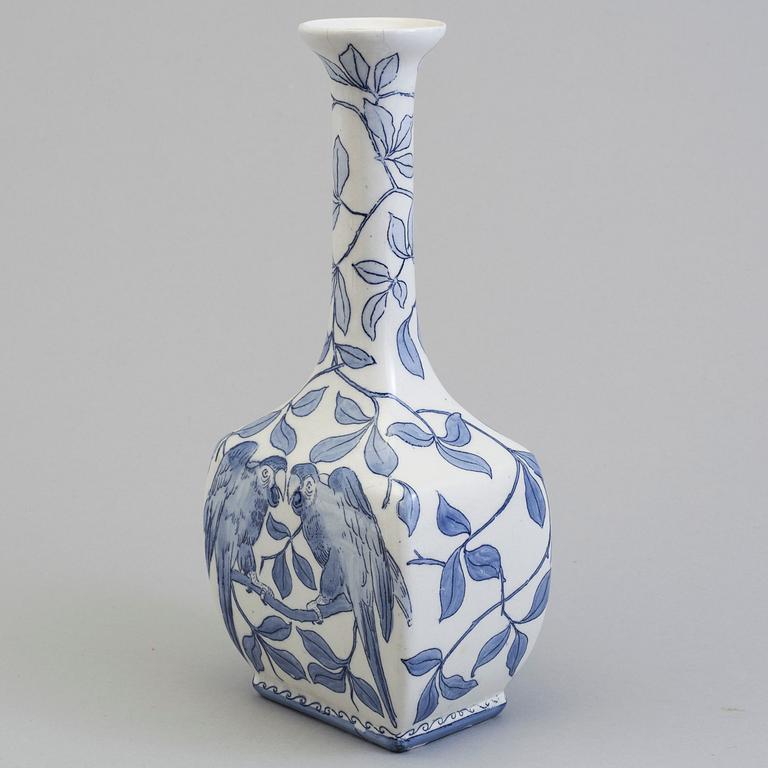 A creamware vase designed by Alf Wallander for Rörstrand.