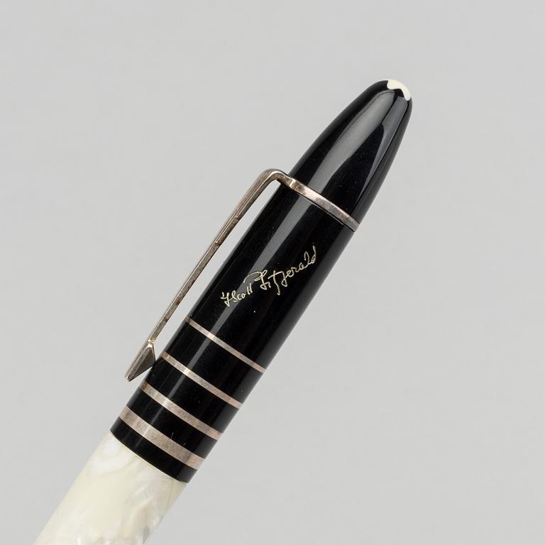 A writers edition F Scott Fitzgerald Montblanc ballpoint pen.