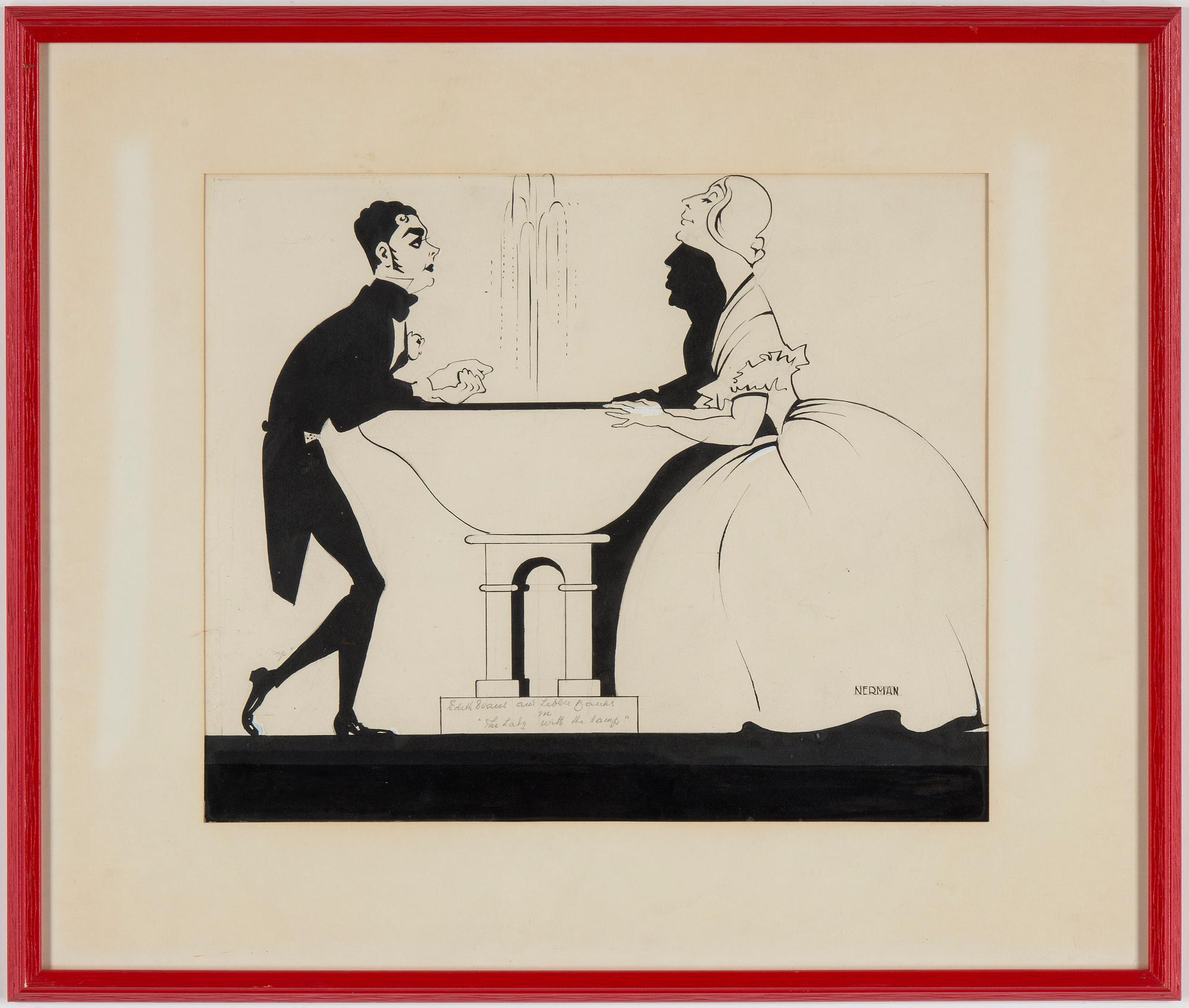 EINAR NERMAN, ink, signed.