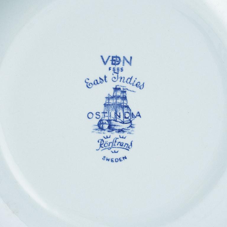 A 40 piece porcelain coffee and dinner service, 'East indies', Rörstrand, Sweden.