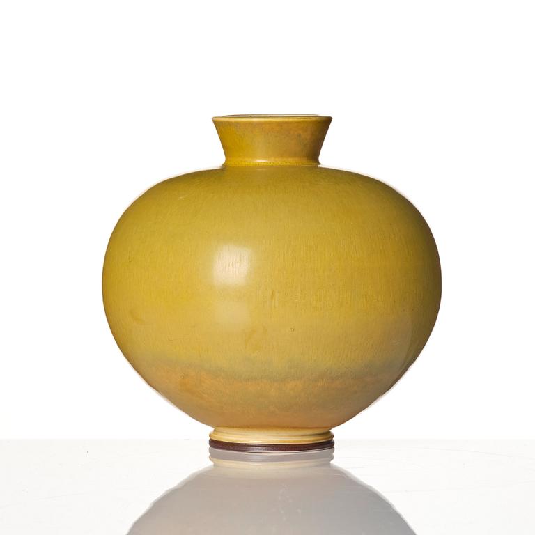 Berndt Friberg, a rabbit's fur stoneware vase, Gustavsberg Studio 1973.