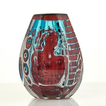 Edvin Öhrström, vas, ariel, glas, Orrefors, 1956, nr 363F.
