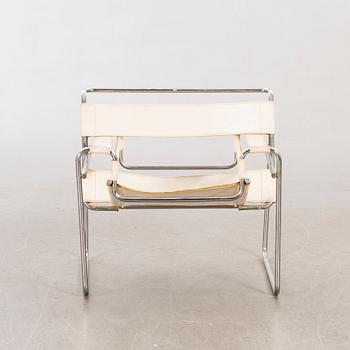 MARCEL BREUER, fåtölj "Wassily" Gavina, 1900-talets senare del.
