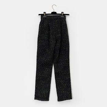Chanel, byxor, "Fantasy Tweed" storlek 34.