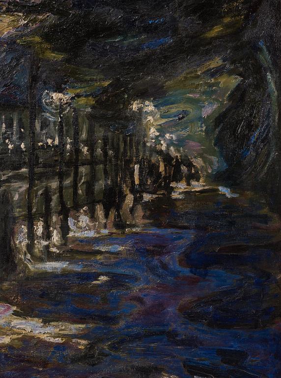 Evert Lundquist, "Vid Hasselbacken - Nattstyke från Djurgården".