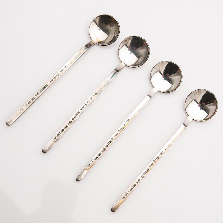 Elon Arenhill, Teaspoons, 4 pcs, sterling silver, Malmö, 1978-1979.