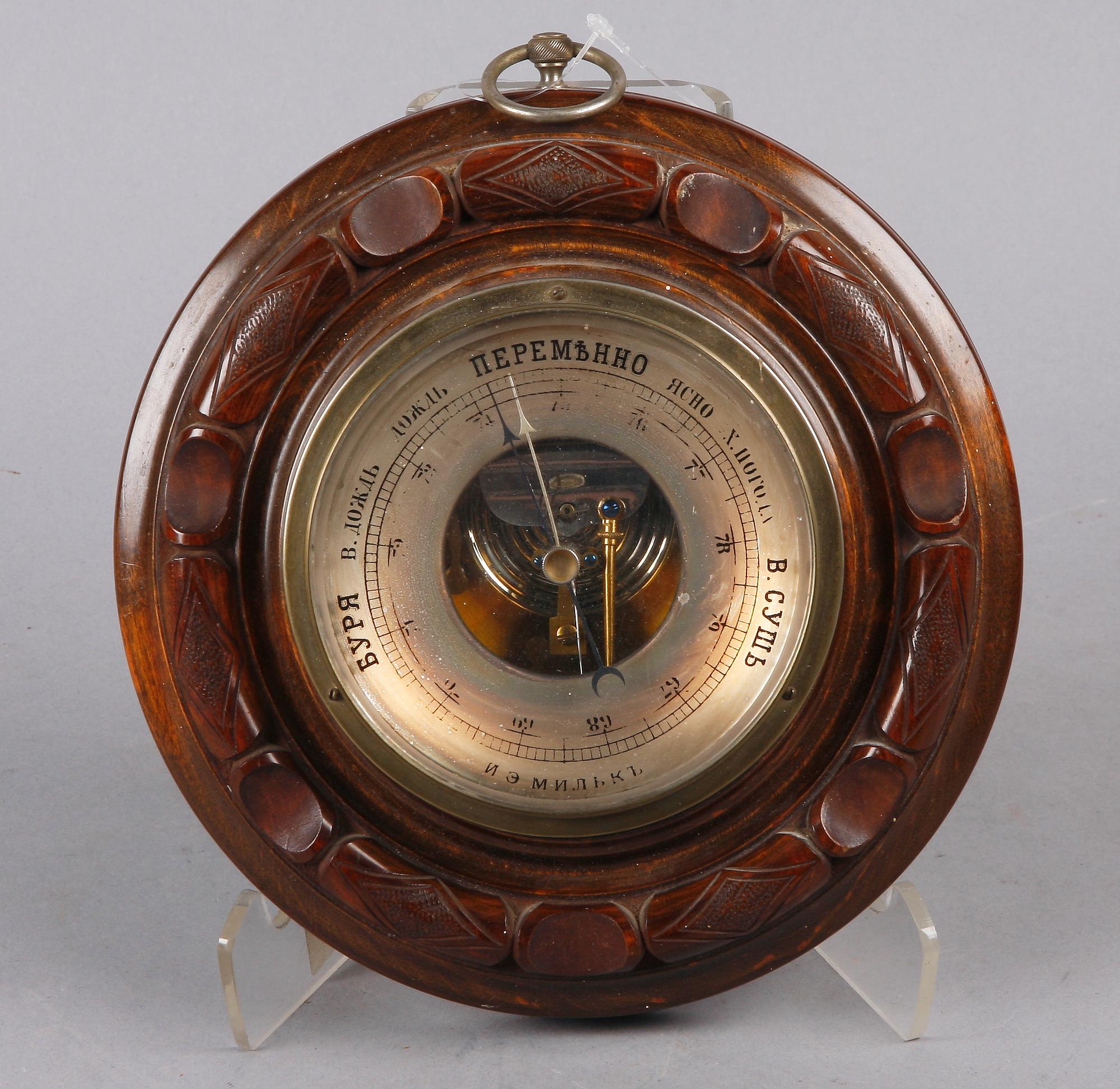 BAROMETER, Ryssland omkring 1900.