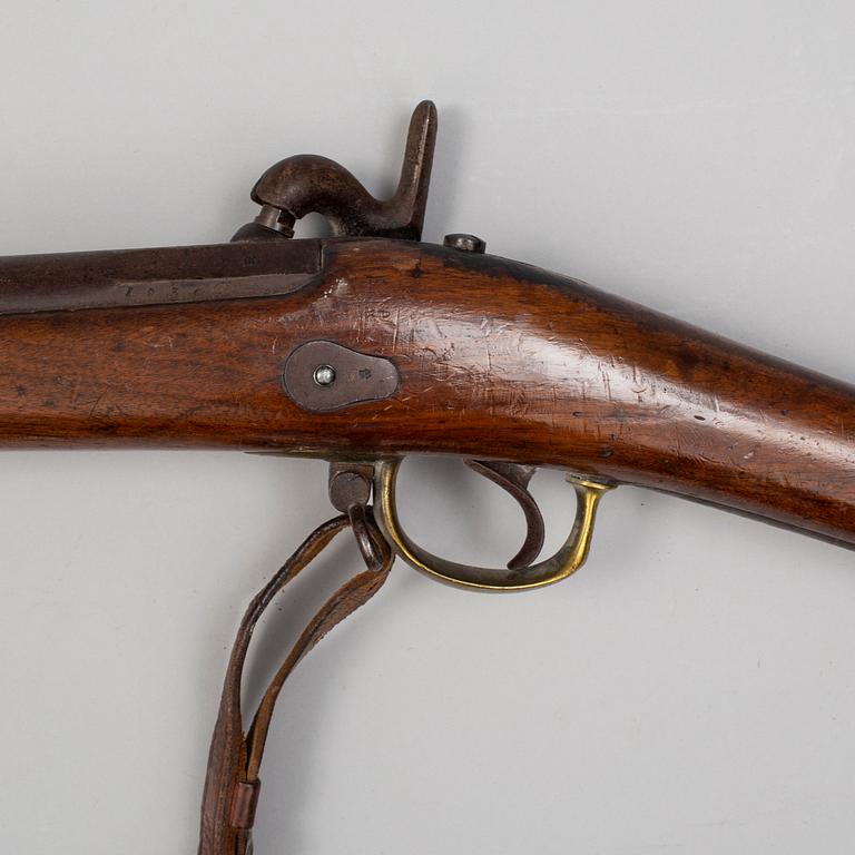 A Swedish percussion gun 1855 pattern.