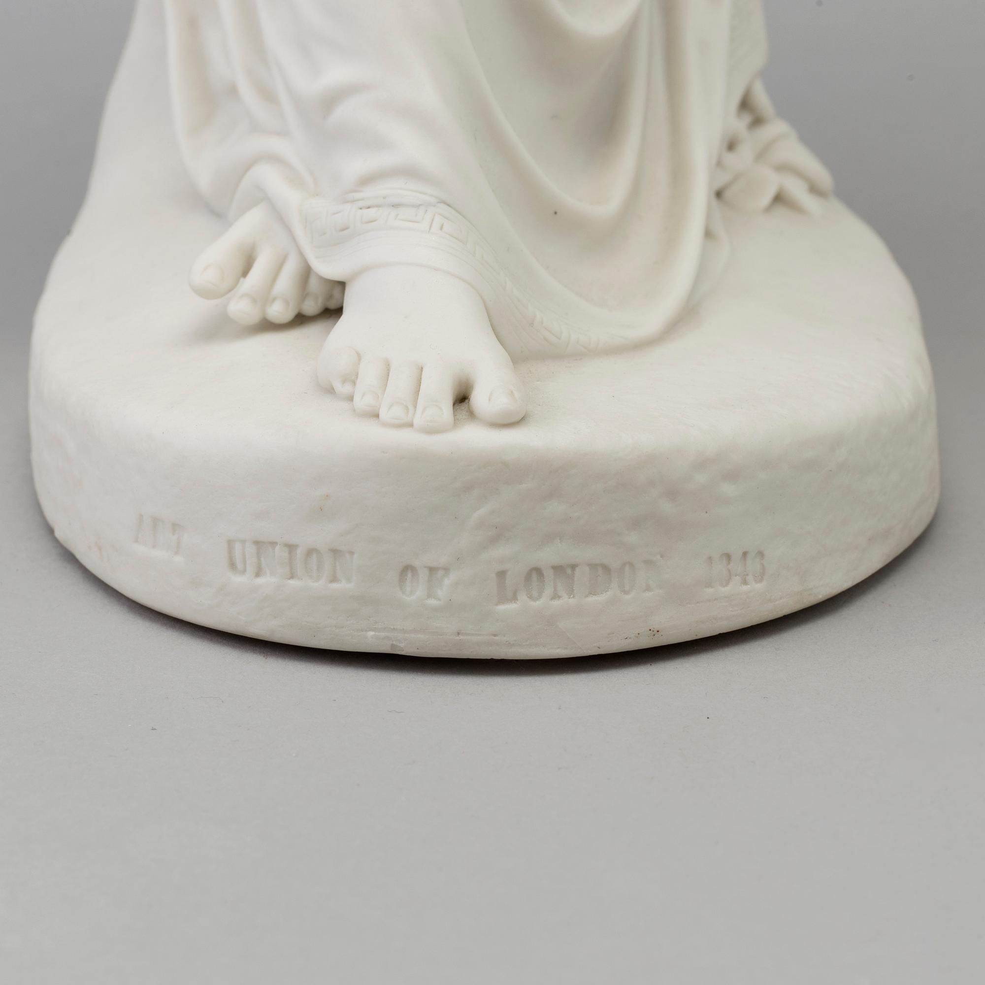 A biscuit figure of Innocence, England, Copeland, 19th Century.