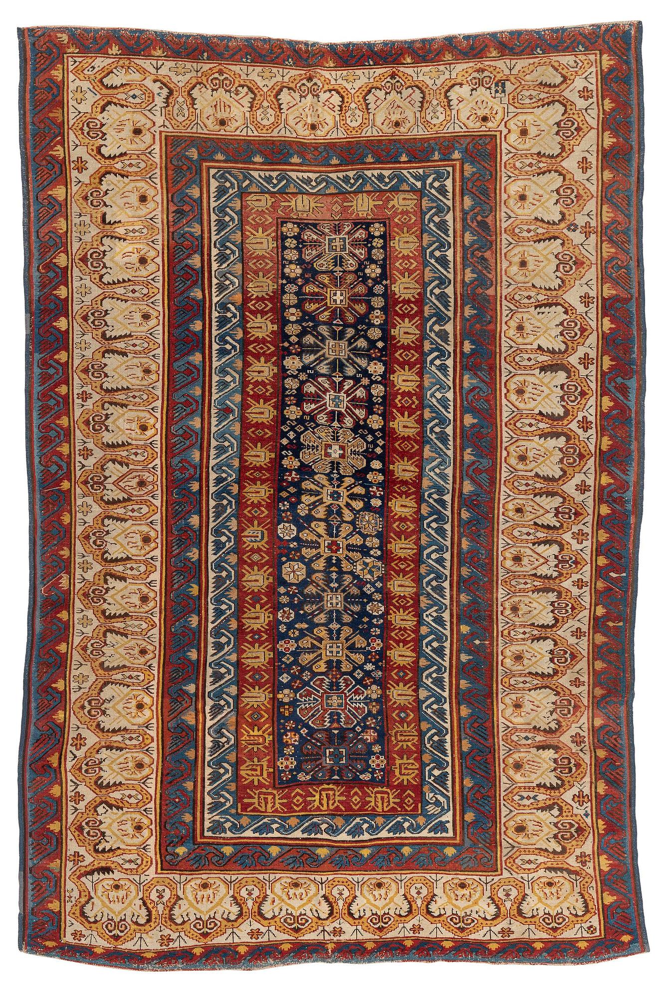 An antique Zeichur rug, c. 269 x 184 cm.