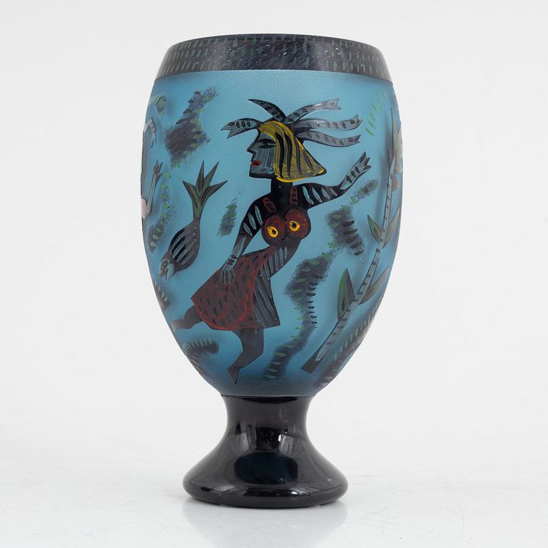 Ulrica Hydman-Vallien, a vase, Unique, Kosta Boda.