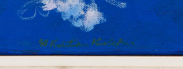 KRISTIAN KROKFORS, oil on canvas, signed and dated -90.