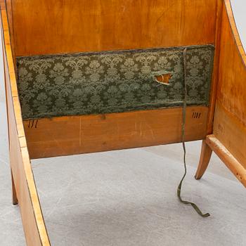 A mid 19th century Biedermeier bedframe.