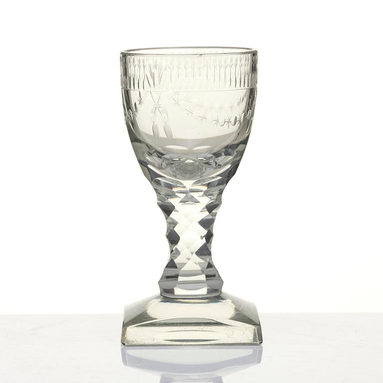 Glas, 22 stycken. Sverige, 1800-tal.