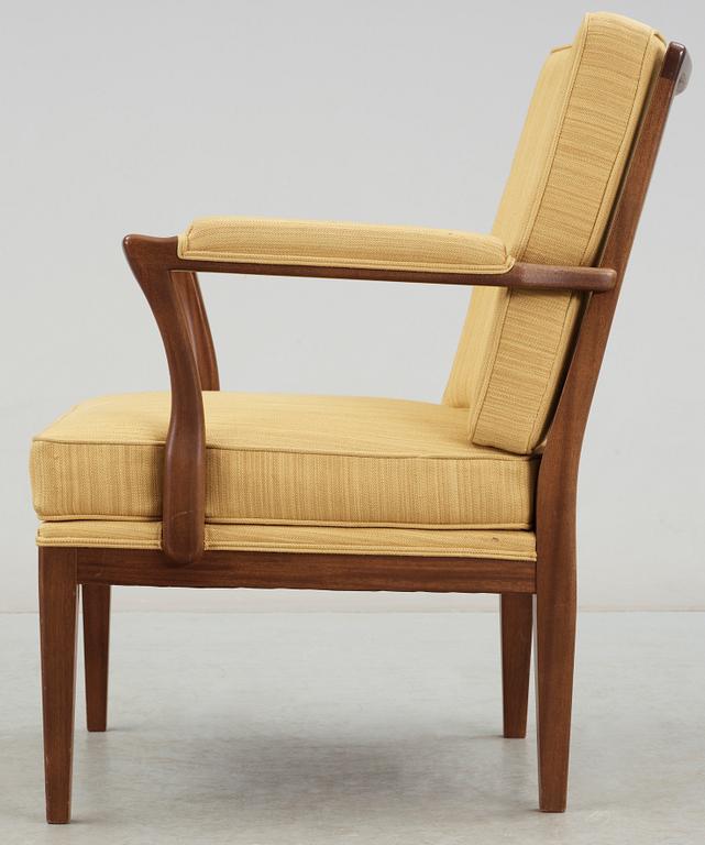 KARMSTOL, modell 868, Josef Frank för Firma Svenskt Tenn. 1900-talets andra hälft.