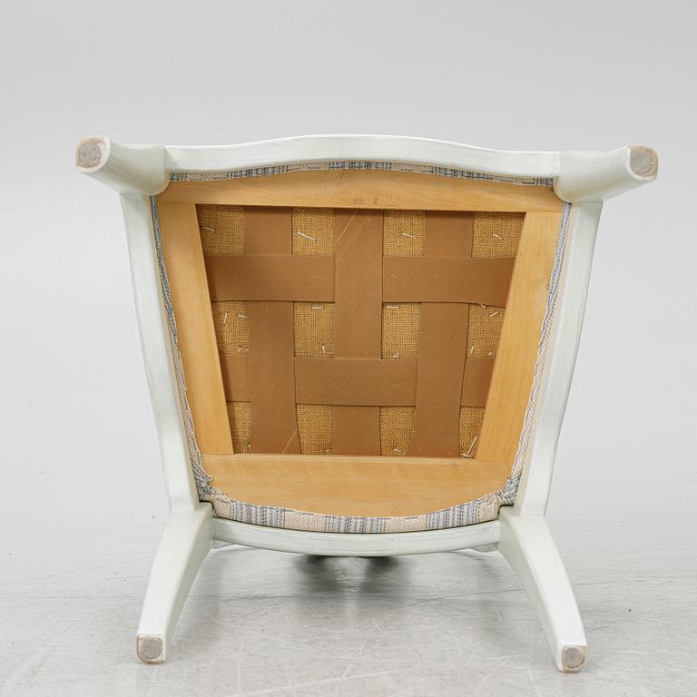 Carl Malmsten, a dinner table with six chairs, 'Brunnsviken', Sweden, second half of the 20th century.