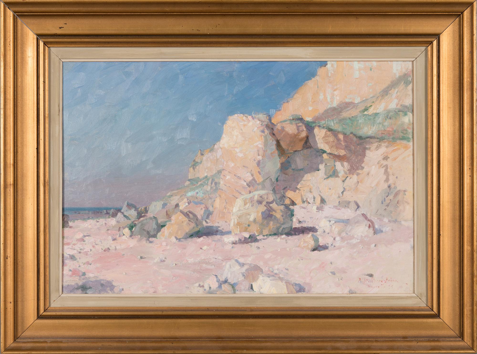 Alfred Bergström, öljy kankaalle, signeerattu.