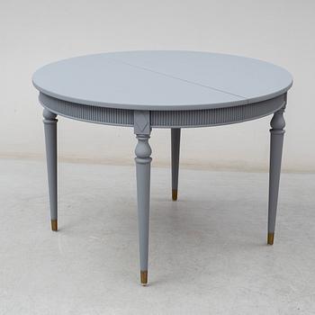 A gustavian style dining table, mid 20th century.