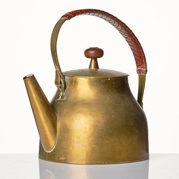 Sigurd Persson, a 1940's brass teapot.