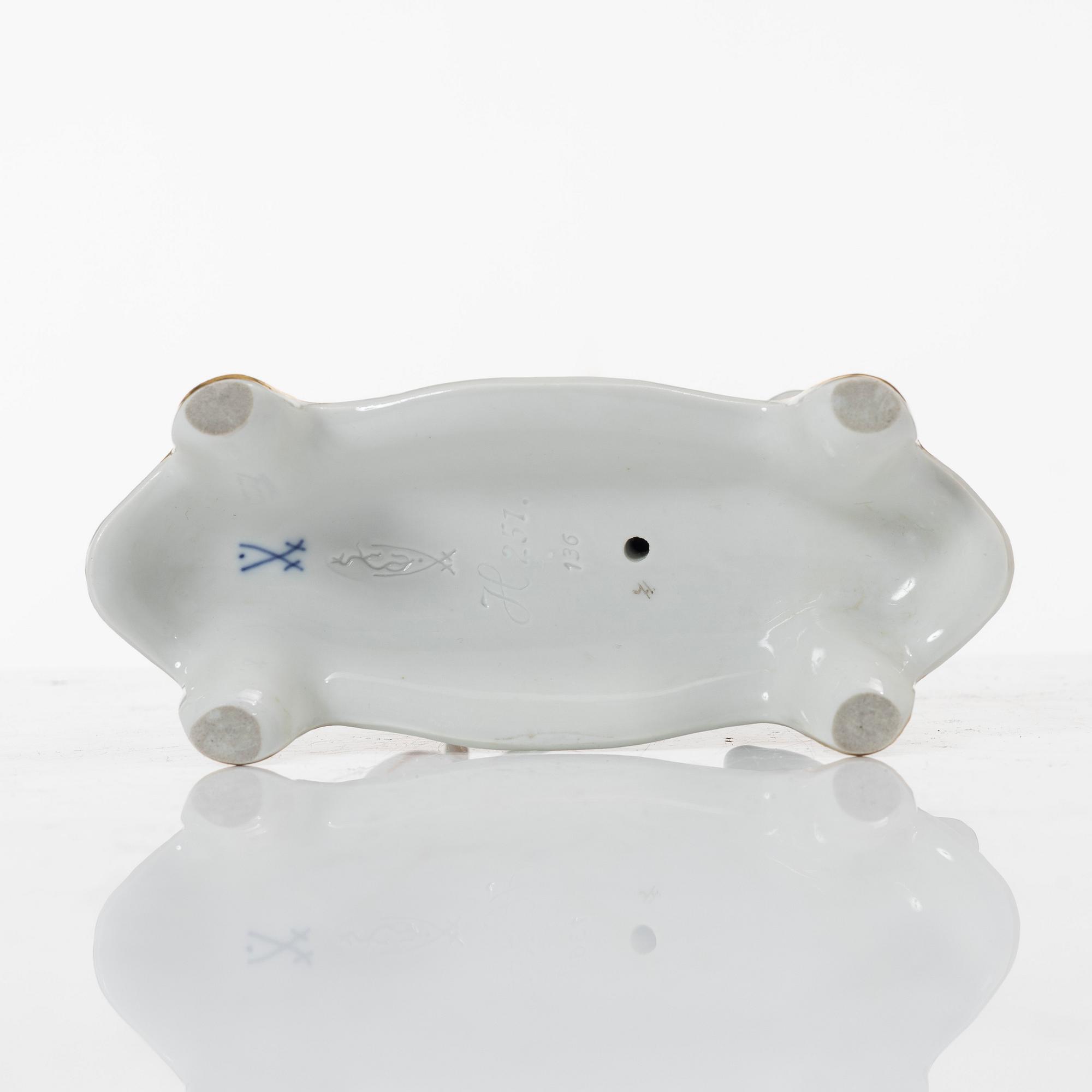 Max Esser, figurin, från "Reinicke Fuchs", Meissen, Tyskland.