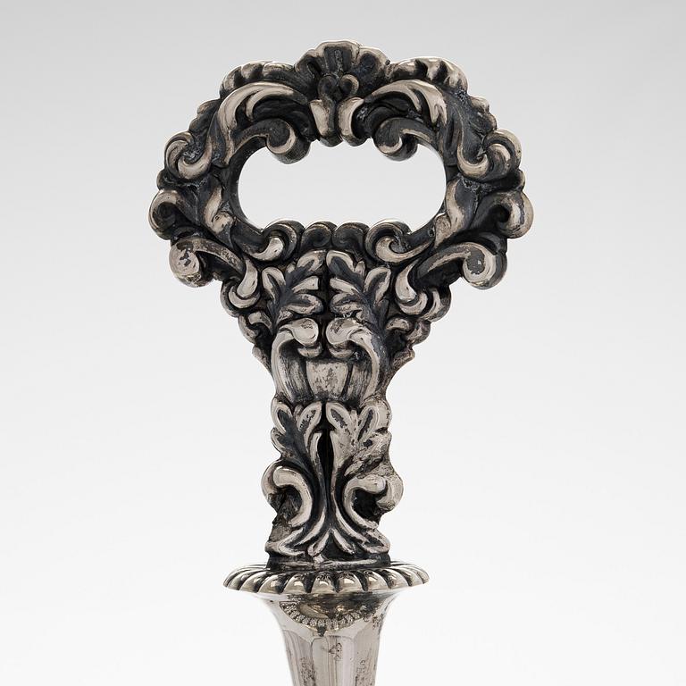 Gustaf Folcker, kakfat, silver, Stockholm 1839.