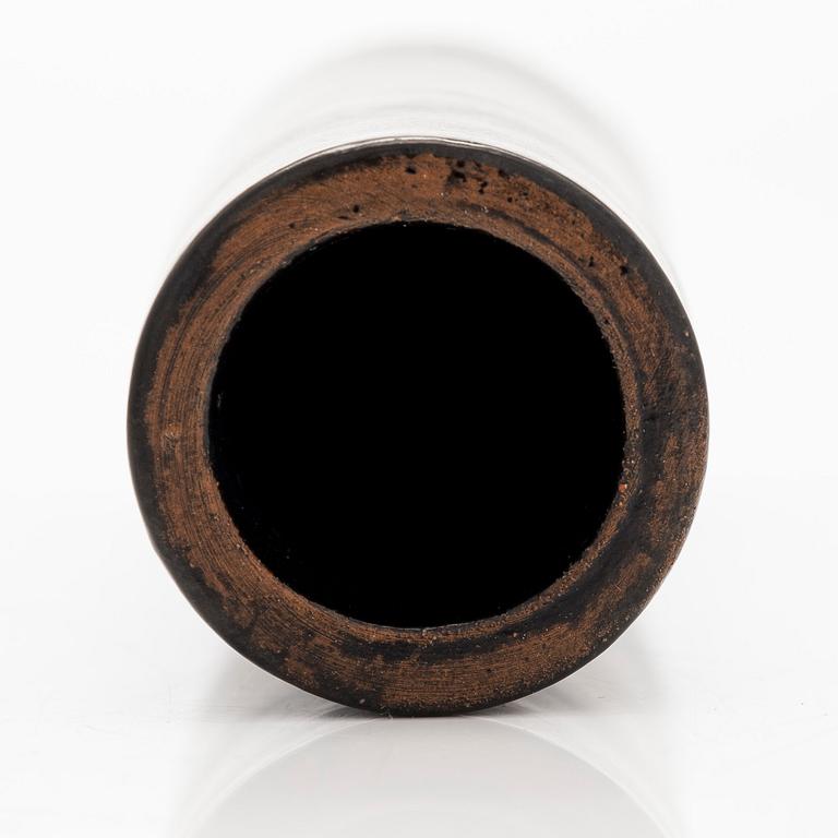 Marita Lybeck, a red clay vase, "Milano" signed ML.