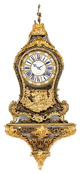 A French bracket clock, first half 18th century marked "P.RE BAILLOT A PARIS". 
Bronzes marked with C couronné.