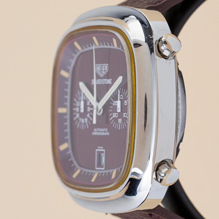 Heuer, Silverstone, "Burgundy", ca 1974.
