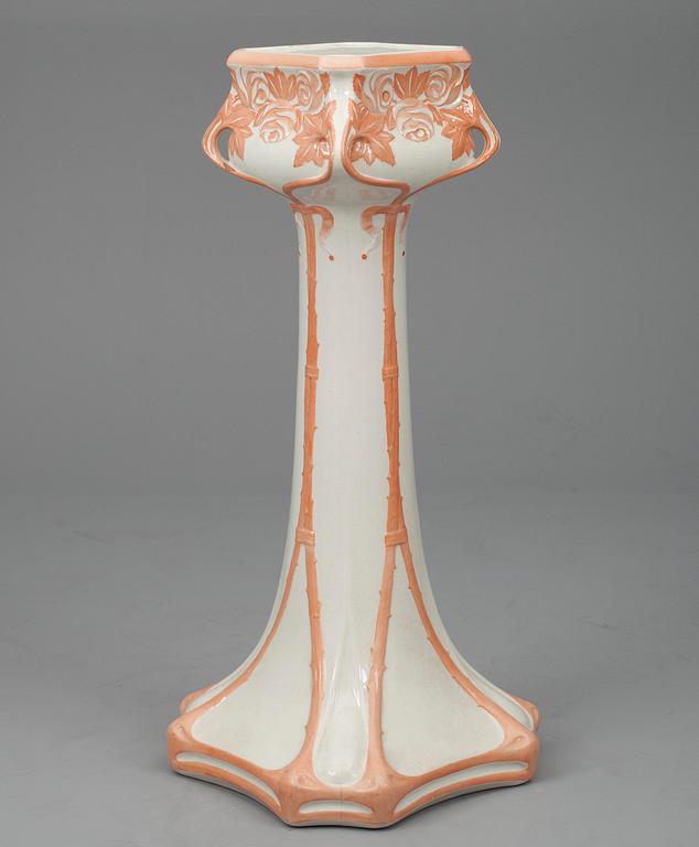 PIEDESTAL, flintgods, jugend, Rörstrand tidigt 1900-talet.