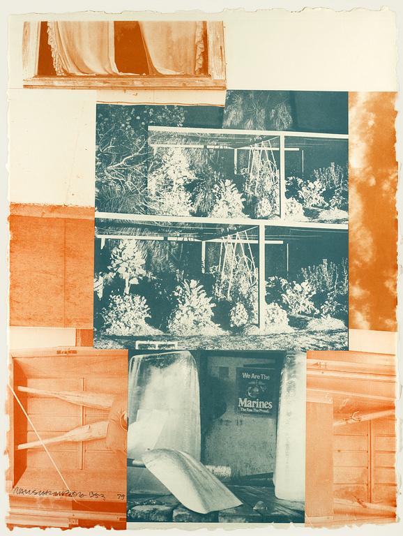 Robert Rauschenberg, "Rookery Mounds-Masthead", from: "Rookery Mounds".