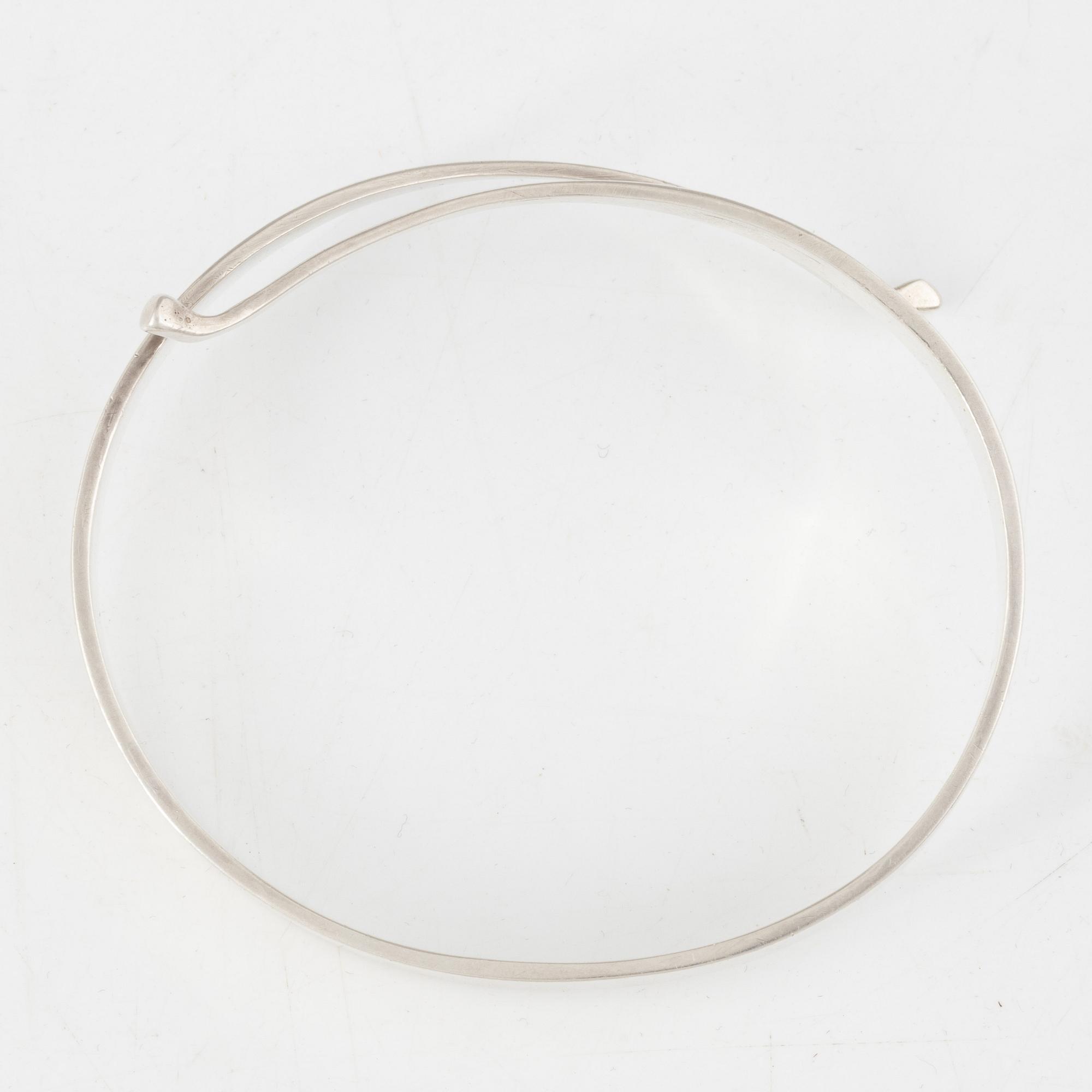Ove Bohlin, armring, silver, Stockholm, 1964.