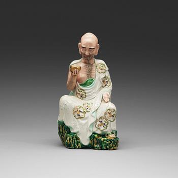 313. A figure of a Lohan, presumably Japan, early 20th century.