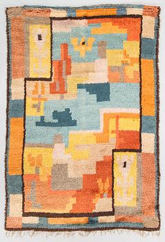 Margareta Ahlstedt-Willandt, A 1930's Finnish rug for Lempäälän Mattokutomo Oy. Circa 145 x 95 cm.