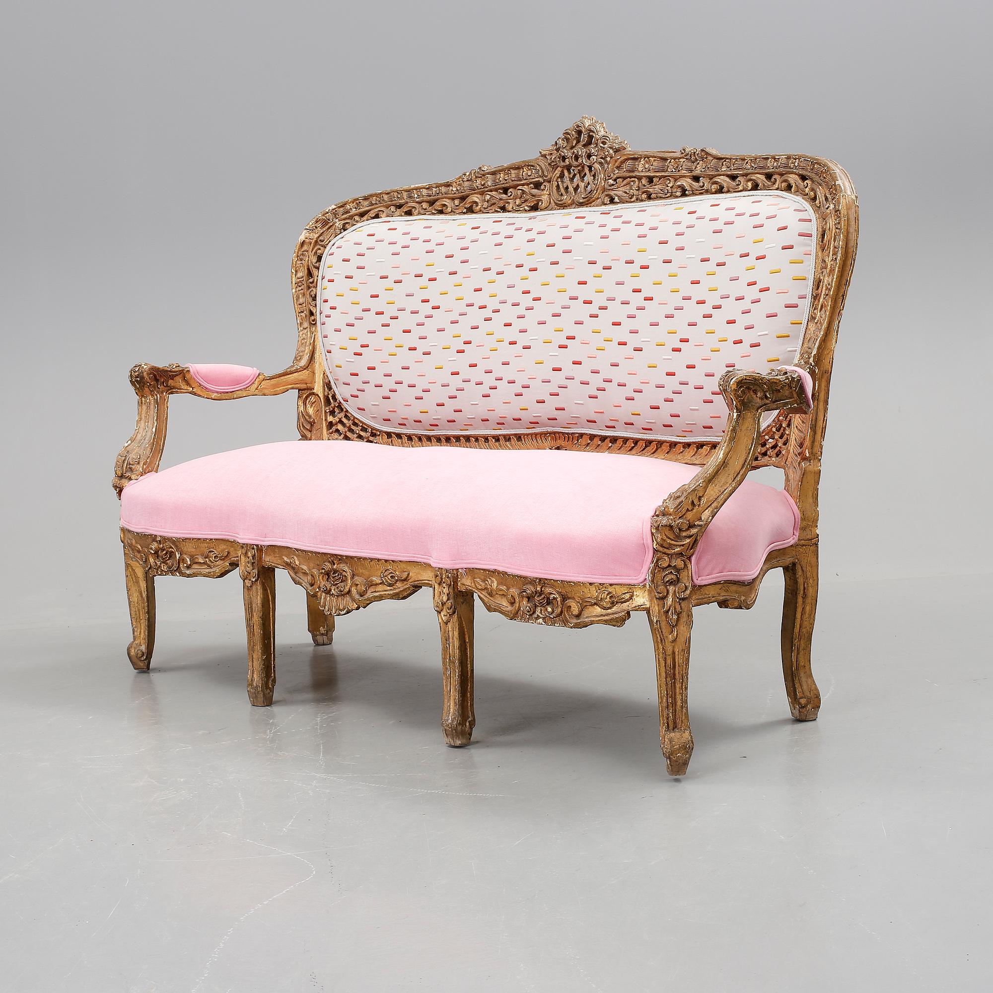 SOFFA, rokokostil, 1900-talets första hälft.
