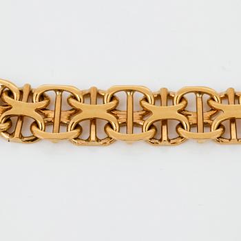COLLIER, 18k guld.  Vikt ca19g.