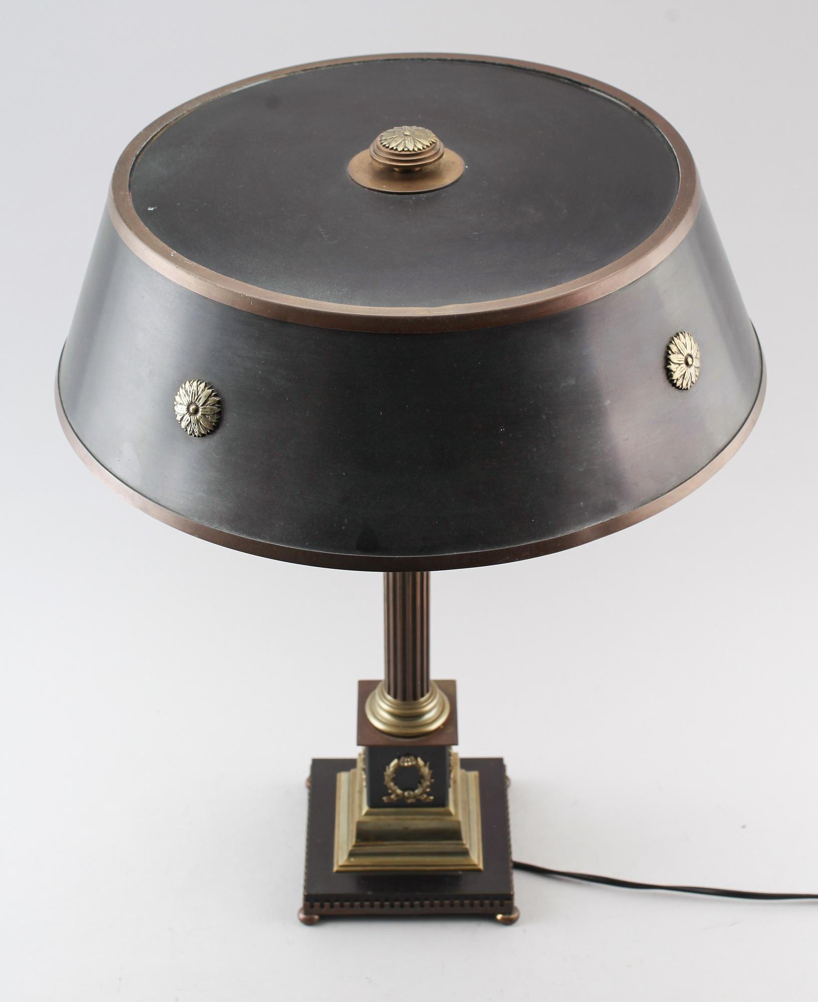 BORDSLAMPA, empirestil, 1900-talets mitt.